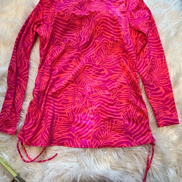 Kim Gravel x Swimsuits Long Sleeve Adjustable Side Tee Hidden Animal Size 14 - Picture 2 of 6